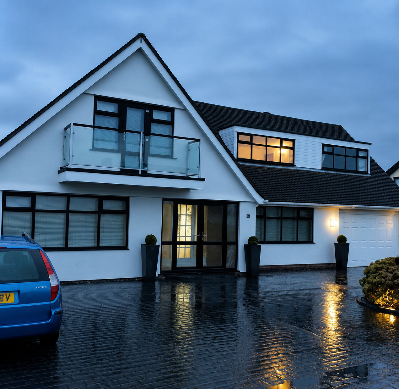 Rendered dormer home